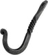 Hand Forged Twisted Wall Hook Wrought Iron Handmade Wall Mounted Coat Hook Blacksmith Metal Wall Kitchen Towel Hooks Rack Black Antique Finish Wal...
