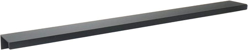 LC LICTOP Black Mount Finger Edge Pull Concealed Handle for Home Kitchen Door Drawer Cabinet 400mm/15.75" Length 320mm/12.6" Hole Distance 2Pcs...