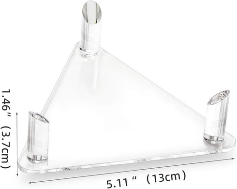 2 Pack Acrylic Football Stand Holder Sports Ball Storage Organizer Display Rack for Basketball Football Volleyball Soccer Rugby Balls...