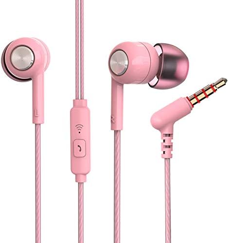 XINGWAN S32 Earphones Headphones, Powerful Bass Driven Sound, 12mm Large Drivers, Ergonomic Design with Remote Control and Microphone (Black+White...