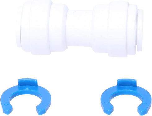 WR02X11330 Connector Unit Compatible with GE Refrigerator,5/16' x 5/16 'Water Line Tube Connector Replacement Part Pack of 2