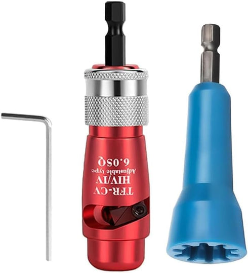 Wire Stripping and Twisting Tool, Electric Wire Stripper for Drill Professional Electrician Tool Set, Portable Wire Nut Twister for Power Drill, C...