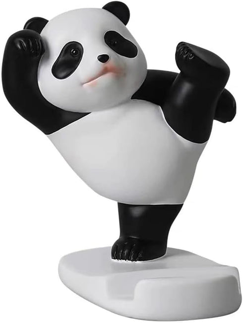 Phone Stand Desk Accessories Resin Panda Figurines Home Decor Decorative Tabletop Ornaments Cute Phone Holder...