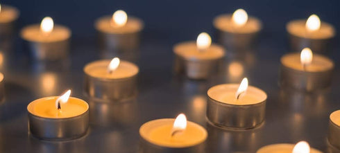 CandleNScent Unscented Tealight Candles, 30 Pack, White, Made in USA...