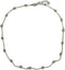 Dtja 5mm Ball Bead Necklace Stainless Steel Choker Pendant Necklaces for Women Girls Vintage Beaded Link Chain Adjustable Fashion Punk Simple Jewe...