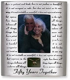 Roman Giftware Inc., Wedding & Anniversary, 7" H 50TH Anniversary Frame,Religious, Inspirational, Durable (1x6x7)...