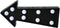 3D Arrow Sign Light LED Plastic Arrow Shaped Sign-Lighted Marquee Arrow Sign Wall Decor for Christmas Birthday Kids Room Wedding Party Decor(Black...
