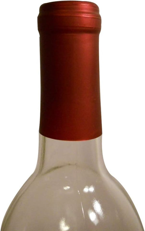Heat Shrink Capsules, 100 Pcs Wine Brewing Caps Matte Surface Oriental Red For Professional and Home Use...