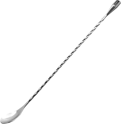 Hiware LZS13B 12 Inches Stainless Steel Mixing Spoon, Spiral Pattern Bar Cocktail Shaker Spoon...