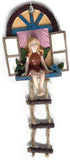 Fairy Angel Statue Garden Tree Decoration Resin Angel Figurine Wall Hanging Decor Outdoor Garden Decor for Lawn Yard Patio Windowsill Garden Gifts...