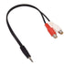 8 Inches 3.5mm Male to 2 RCA Female Jack Stereo Audio Y Cable Adapter for Smartphones, Tablets, MP3, Home Theater, HDTV, Gaming Consoles, Hi-Fi Sy...