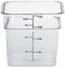 Cambro 4SFSCW135 CamSquare Polycarbonate Square Food Storage container...