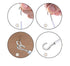 2 Pack 3 Meter White Curtain Wire, Plastic Coated Window Curtain Wire with 8 Pairs of Screw Eyes and Hooks...