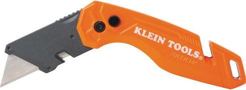Klein Tools 44303 FLICKBLADE Folding Utility Knife with Blade Storage, Utility Knife with 5 Blades, Compact with Side Release Button and Dual Lock...