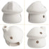AnRui Fish Tank Decortation Cute Ceramic Mushroom Mini House Aquarium Decor Betta Cave Hideout Ornament Accessories for Small Fish, Shrimp, White...