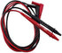 Retractable PVC Tip Test Lead Set, Right Angle,adjustable length Red+black...