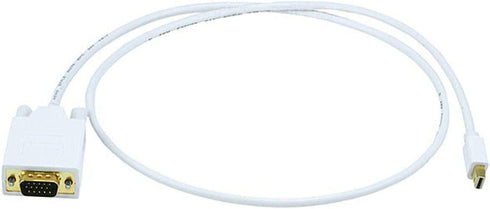 Monoprice Video Cable - 3 Feet - White | 32AWG Mini Display Port to VGA Cable...