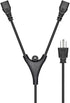 Monoprice Power Cord Splitter - NEMA 5-15P to 2X IEC 60320 C13, 10 Amp, 1250 Watt, SVT, 18AWG, 6 Feet, Black...