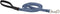 Small Dog Leash by Lupine ECO collection 1/2" wide Mountain Lake 4-foot long with Padded Handle...