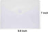 9x7 Clear Plastic Envelopes Hook Loop Closure Receipt Stickers Storage Holder 20 Pack...