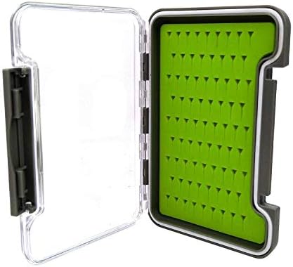 Aventik Fly Fishing Boxes Silicone Super Slim Fishing Storage Fishing Tackle Case Waterproof Best Pocket Sizes 7.36"X4.02"X0.63"/5.39"X3.74" X0.63...