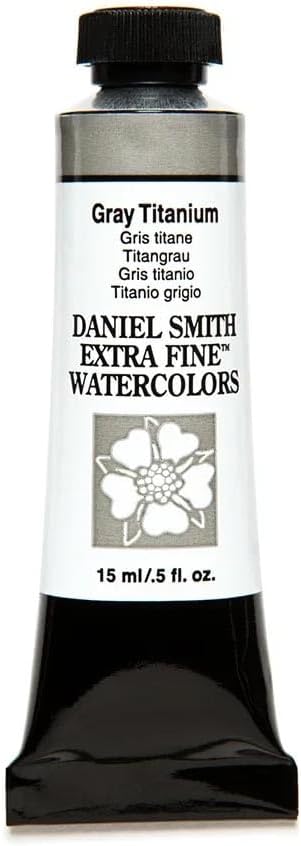 Daniel Smith 284600241 15ml Watercolor Paint, Gray Titanium, 0.50 Ounce (Pack of 1)...