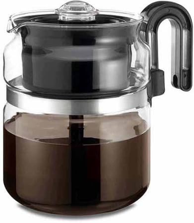 Medelco One All 8-Cup Capacity Stovetop Glass Percolator...