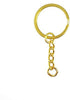 yueton Pack of 100 25mm/0.98" Metal Split Key Ring with Chain...