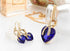 Romantic Blue Sapphire Heart of The Ocean Jewelry for Women CZ Crystal Necklace Earrings Set Bridal Wedding Accessories...