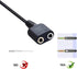 RJ9 Male to 3.5mm Female Plug Headset Jack Phone Audio Adapter Cable Not Compatible with RJ11...