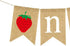 Rainlemon Burlap Strawberry One Banner Rustic Jute Baby Girl 1st Birthday Party Highchair Bunting Garland Decoration...