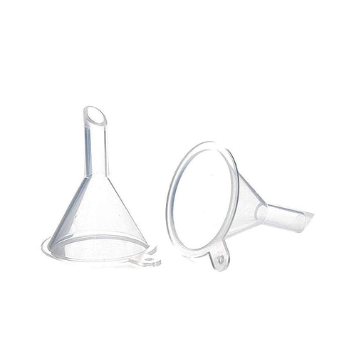 JOHOUSE 50PCS Small Funnels for Filling Small Bottles, Mini Clear Plastic Funnel for Sand Art, Lab Bottles, Perfumes, Essential Oils, Ink, Spices,...