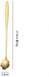 16 Pieces Flower Spoon Coffee Teaspoon 7 Inch Stainless Steel Long Handle Spoon Stir Bar Spoon Stirring Spoon Ice Cream Spoon Gold Sakura Shaped...