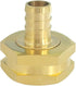 Hooshing 2PCS Garden Hose Adapters 1/2" Pex Barb x 3/4" GHT Female Swivel Brass Connector Fittings Connecting Pex Pipe to Outdoor Water Hose...