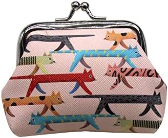 Lovely Cats Pattern Coin Purse- Mini Cat Design Clasp Pouch Wallet Key Bags Money Bag, Perfect Gifts for Girls Kids Purses Women Wallets Buckle Pa...