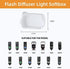 Camera Flash Bounce Diffuser Light Softbox for speedlight, Compatible with Canon 560 565EX 580EX Godox V850 V860 TT600 TT685...