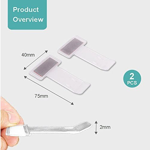 Hypersonic Car Windshield Parking Tickets Holder Transparent Auto Accessories Clip 2PCS...