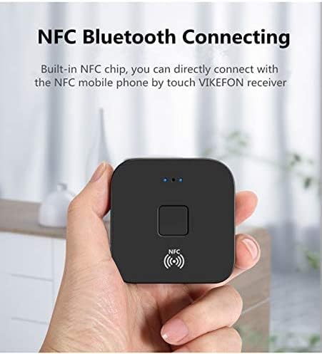 Bluetooth Receiver for Home Stereo RCA, 3.5mm AUX Wireless Audio Adapter for Home and Car Stereo System,NFC-Enabled...