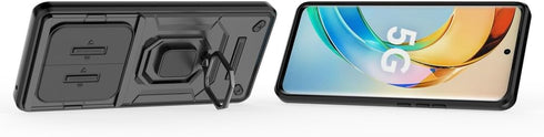 Compatible with Honor X50 5G Bracket Shell,Compatible with Honor X9b 5G Case,with Slide Camera Lens Cover Compatible with Honor X50 5G ALI-AN00 / ...