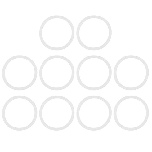 X AUTOHAUX Silicone O-Rings, 42mm OD 35mm ID 3.5mm Width VMQ Seal Gasket for Compressor Valves Pipe Repair, White, Pack of 10...