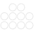 X AUTOHAUX Silicone O-Rings, 42mm OD 35mm ID 3.5mm Width VMQ Seal Gasket for Compressor Valves Pipe Repair, White, Pack of 10...
