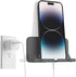 D2 Wall Mount Phone Holder, Hands Free Phone Holder with Adhesive and Data Cable Receiving Hole for Shower, Charging, RV, Compatible with iPhone, ...