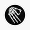 3 pcs Set | Circle Game skeleton Hand - Funny Hard Hat Stickers Decals Welder, Pipefitter, Construction Helmet, Union Hardhat, Mechanic, Tool Box ...