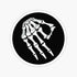 3 pcs Set | Circle Game skeleton Hand - Funny Hard Hat Stickers Decals Welder, Pipefitter, Construction Helmet, Union Hardhat, Mechanic, Tool Box ...