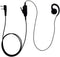 Swivel C-Shape Style Earpiece with PTT Compatible for Kenwood NX-1200 NX-1300 NX-P1200 NX-P1300 NX-3220...