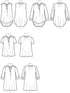 McCall's Patterns M7324 Misses' Half Placket Tops and Tunic, Size E5 (14-16-18-20-22)...