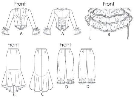 McCall's Pattern Company M6770 Misses' Jacket, Bustle/Capelet, Skirt and Pants Sewing Template, Size AAX (4-6-8-10)...