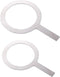 2 Pcs Milk Tea Baking Rings Tea Cup Gasket Coffee Mug Metal Baking Ring Tea Cup Accessories Baking Cup Rim Covers Milk Cup Ring Handheld Stainless...