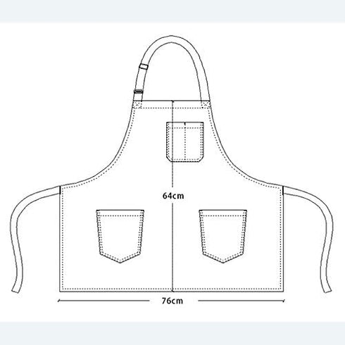 Somotersea Kitchen Apron with Pockets Adjustable Bib Apron for Cooking Pinstripe...