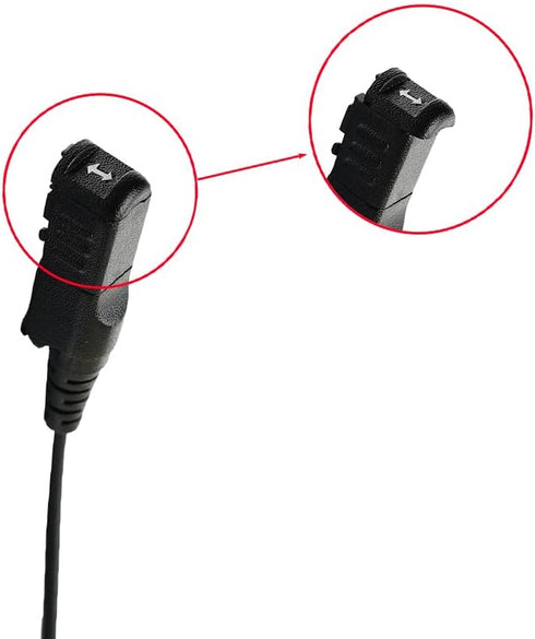 C Shape Headset Earpiece Mic with PTT Working for Motorola XPR3000 XPR3000E XPR3300 XPR3500 XPR3500e Walkie Talkie 2 Way Radio...